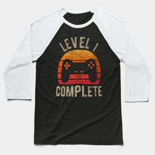 Level 1 Complete 1st Wedding Baseball T-Shirt